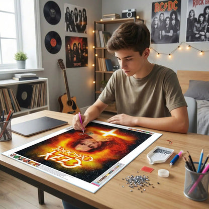 Diamond painting | Ozzy Osbourne - Atelier Pièce par Pièce - Puzzle & Art