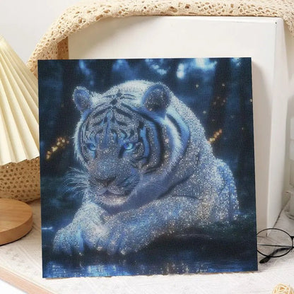 Diamond painting | Tigre Blanc - Atelier Pièce par Pièce - Puzzle & Art