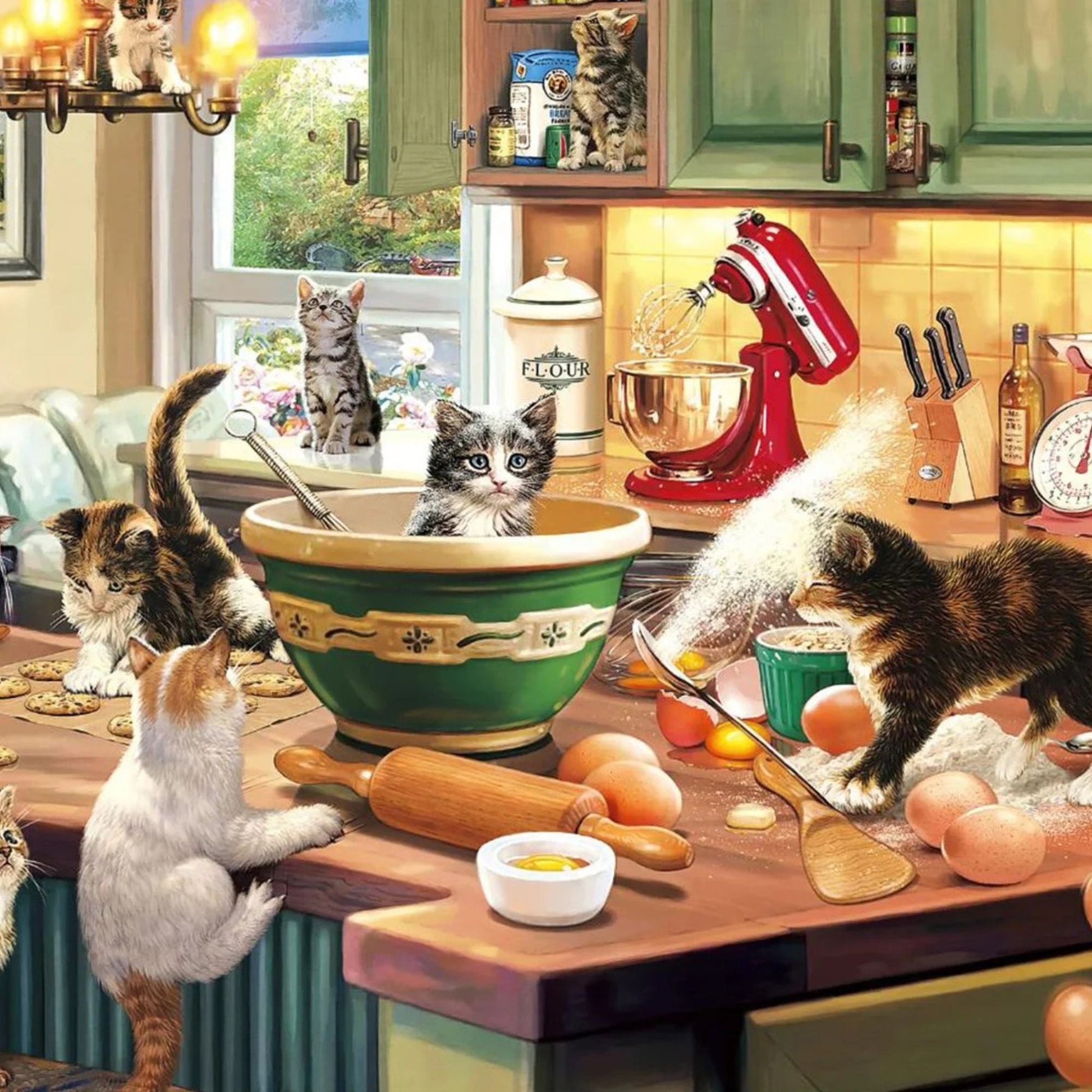 Puzzle 1000 pièces | Chats cuisinent - Atelier Pièce par Pièce - Puzzle & Art