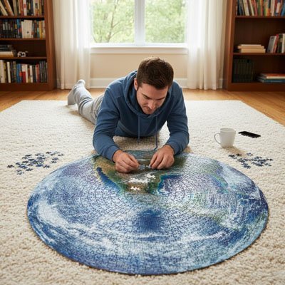 Puzzle 1000 pièces | Lune ou Terre - Atelier Pièce par Pièce - Puzzle & Art