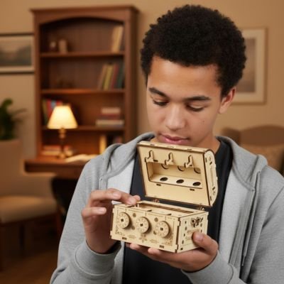 Puzzle 3d bois coffret de souvenirs