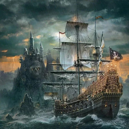 Puzzle adulte | Bateau Pirate - Atelier Pièce par Pièce - Puzzle & Art